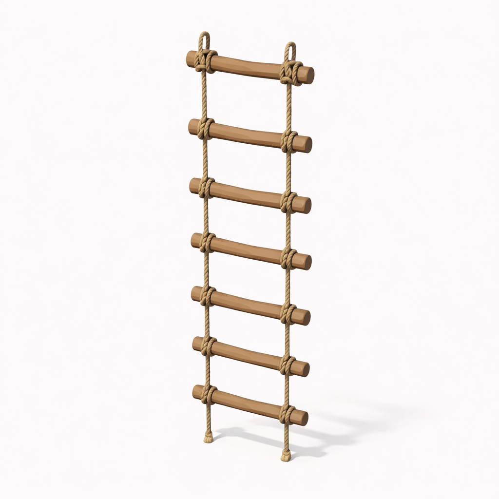 Low Poly Rope Ladder