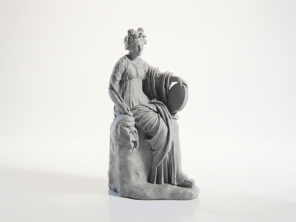 Classic Seated Muse Statue Museum Sculpture 3D Printable
