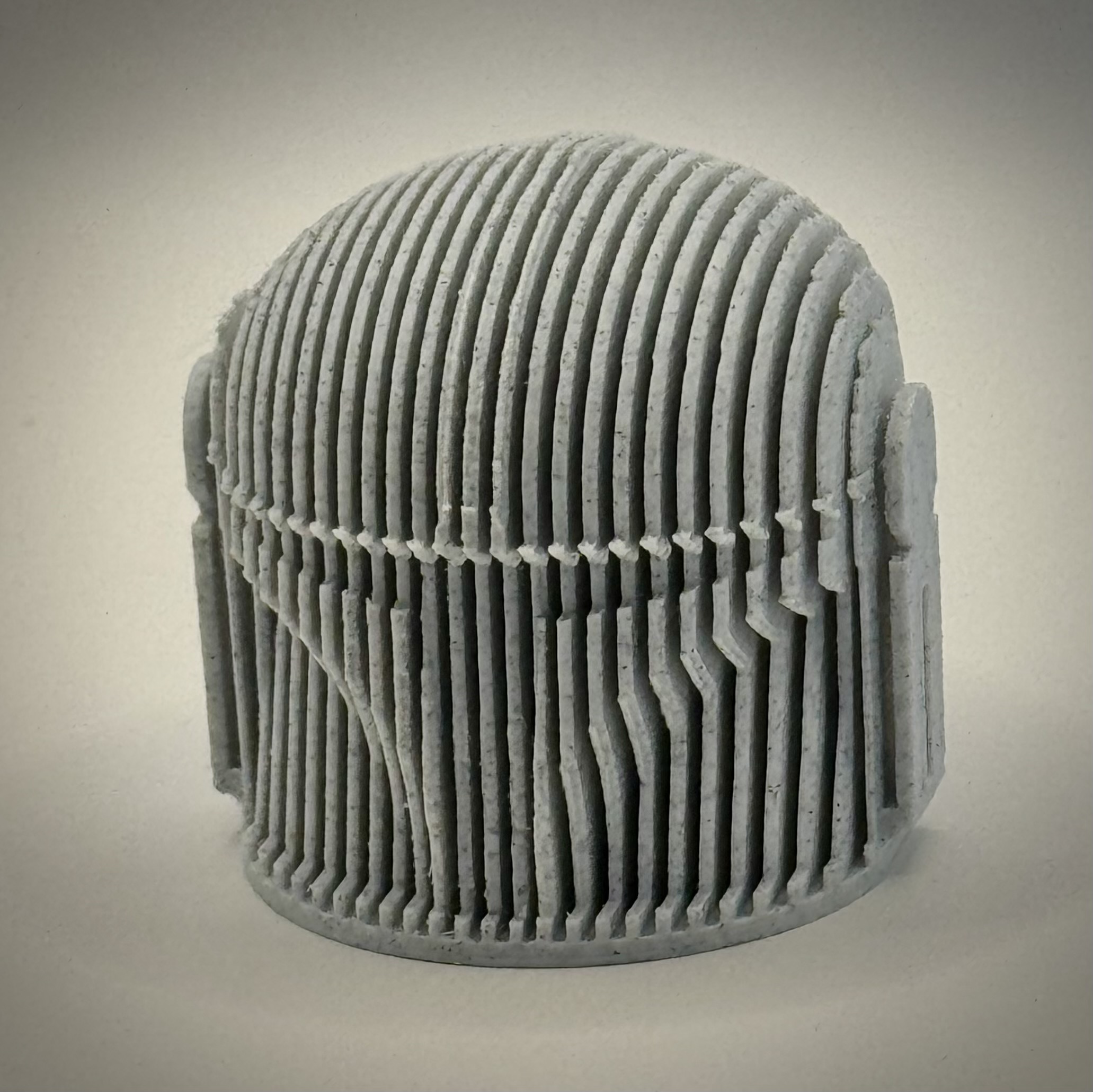 Layered Mandalorian Helmet Ornament