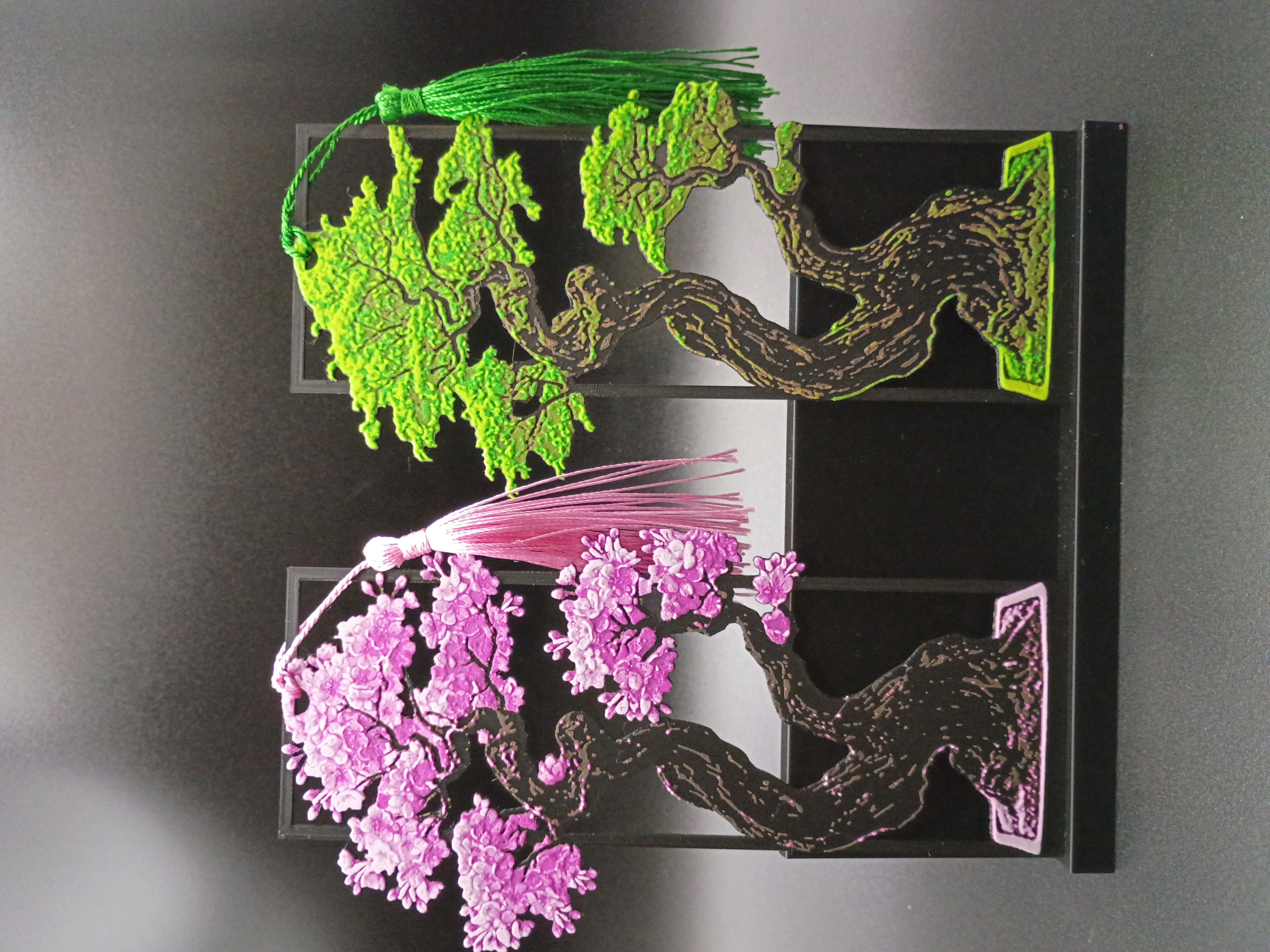 Miniatura 5 do modelo 3D Bonsai Tree Bookmark Framed