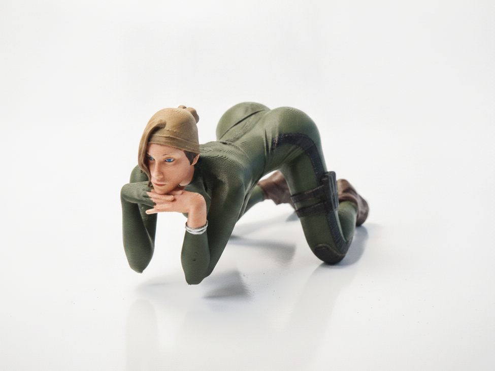 Artistic Female Figurine Sculpture 3D Printable