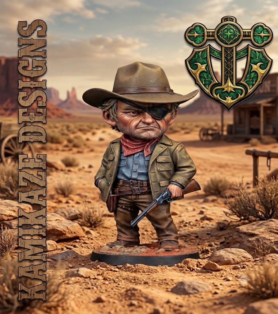 Rooster Cogburn Inspired Chibi