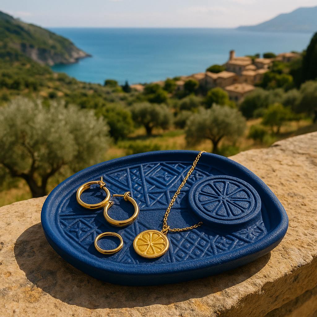 Lemon Gioiello Tray - Mediterranean Decor