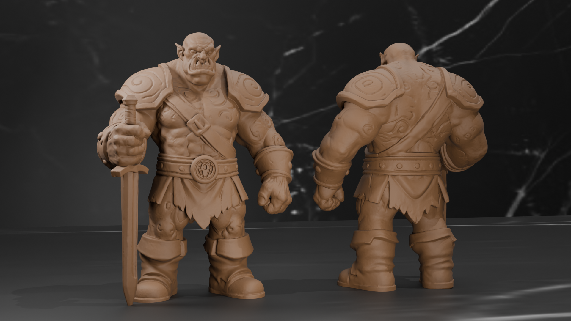 Orc Warrior - Swordsman - Fantasy Mini