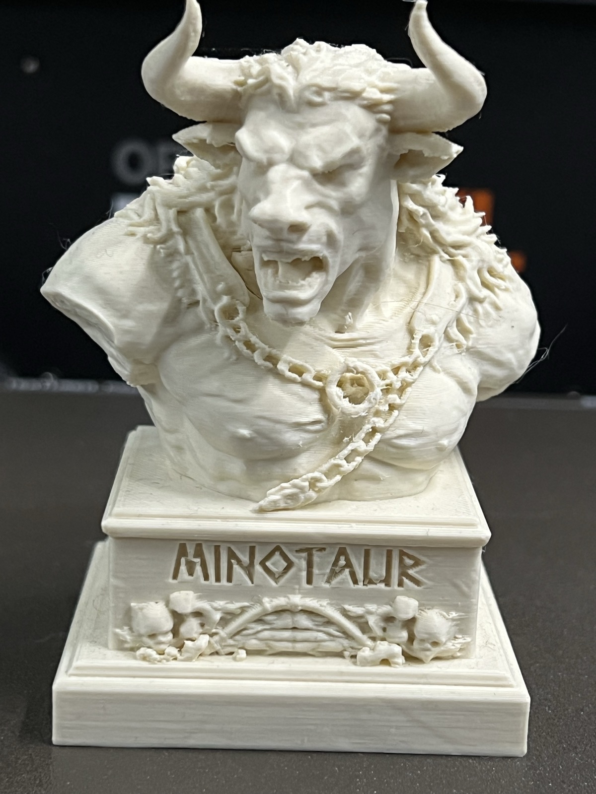 Minotaur Bust – Labyrinth Beast of Greek Mythology Statue STL