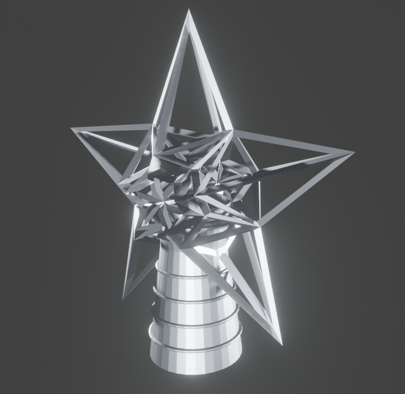 Candle christmas star