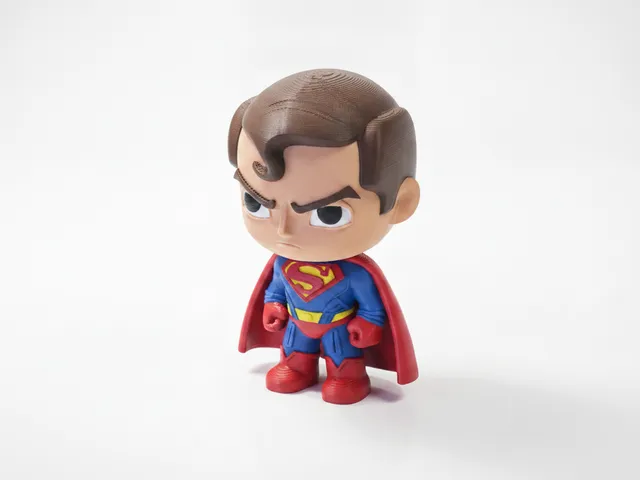 Chibi Superman Figurine Cute Hero 3D Printable