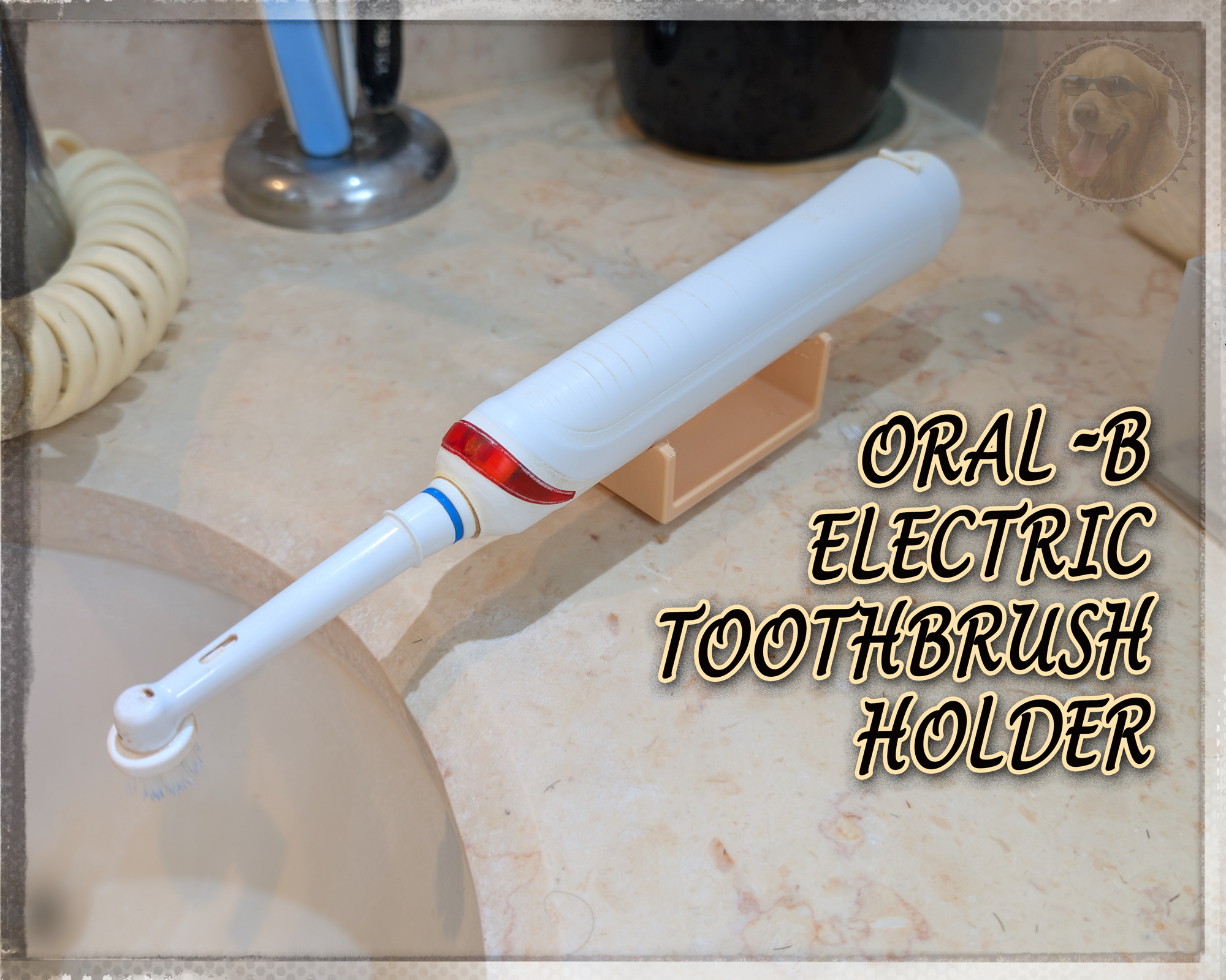 Oral-B (Brawn) Electric Toothbrush horizontal holder 3D model
