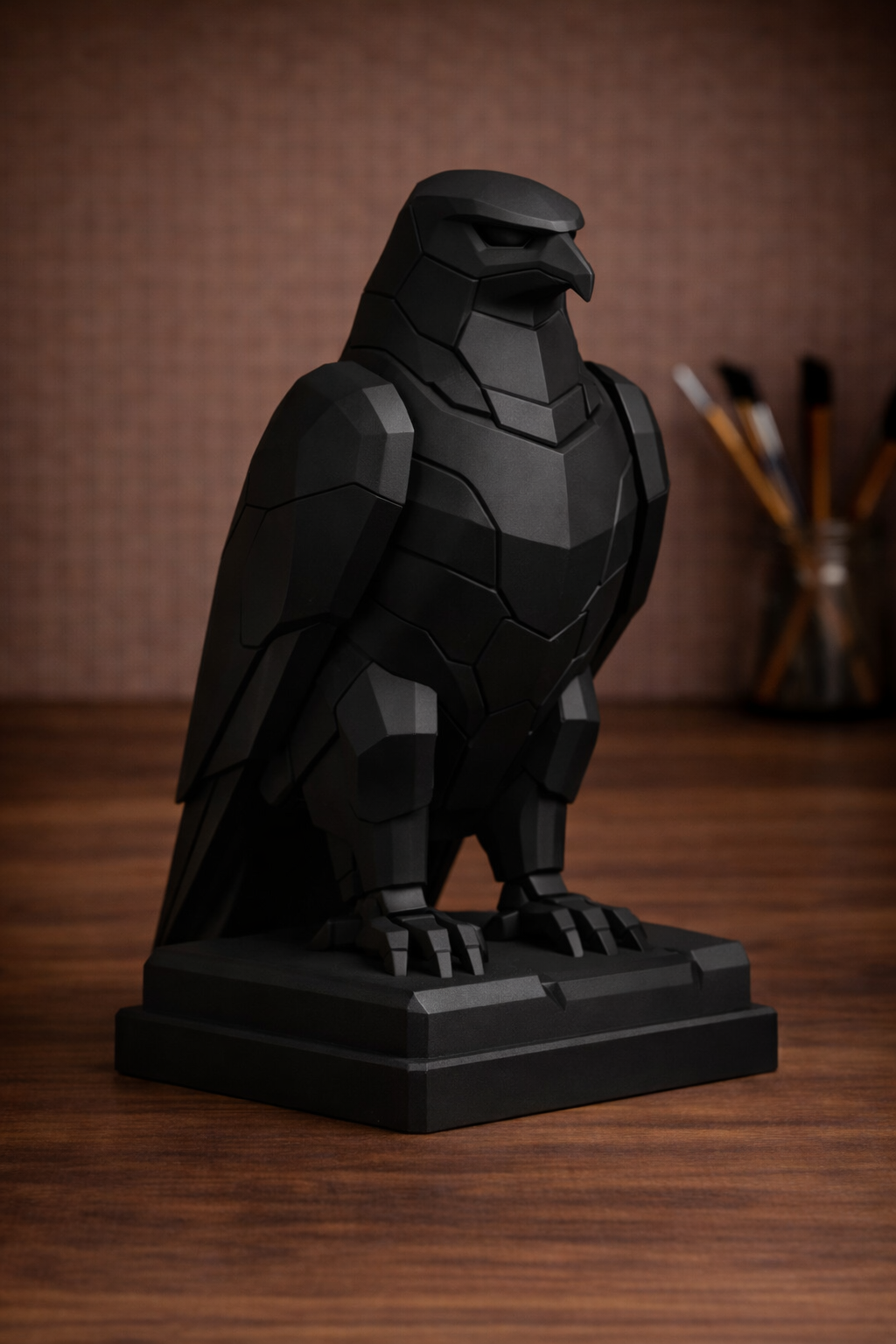 Tech Raven Sculpture