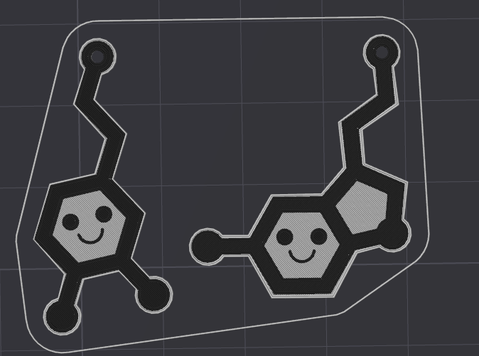 happy Dopamine & Seratonine Earrings
