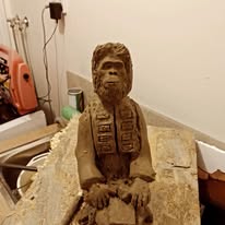 Planet of the apes statue
