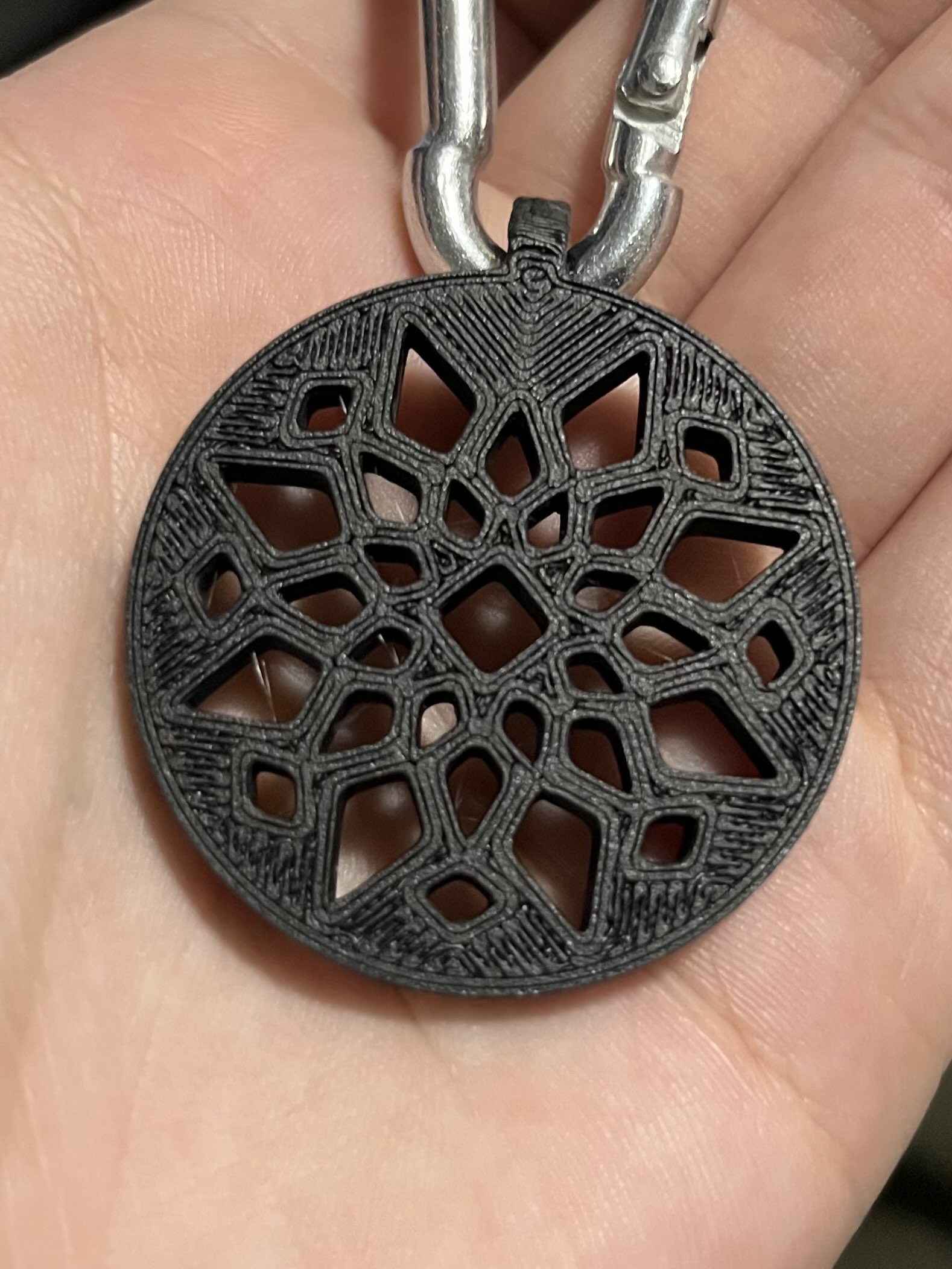 Dahlia flower keychain