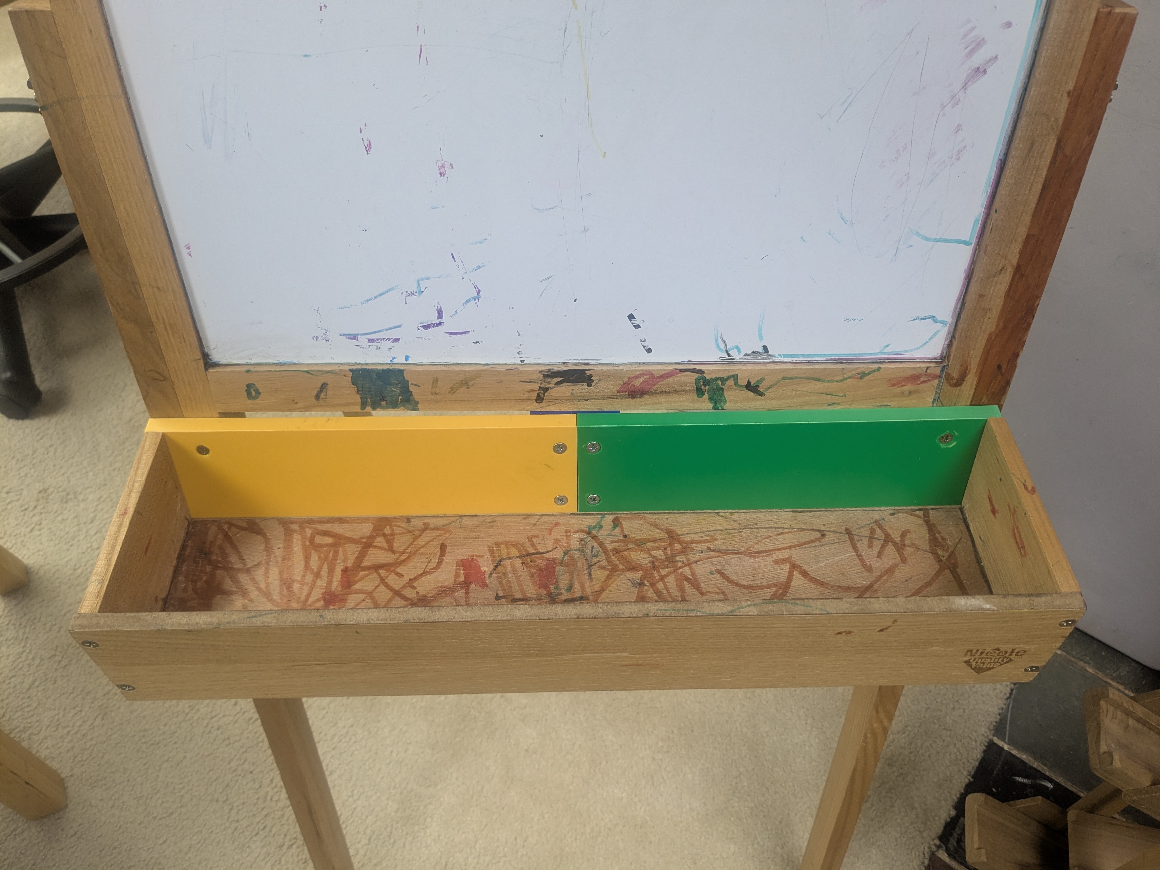Nicole Wood Easel Bin Back Plate