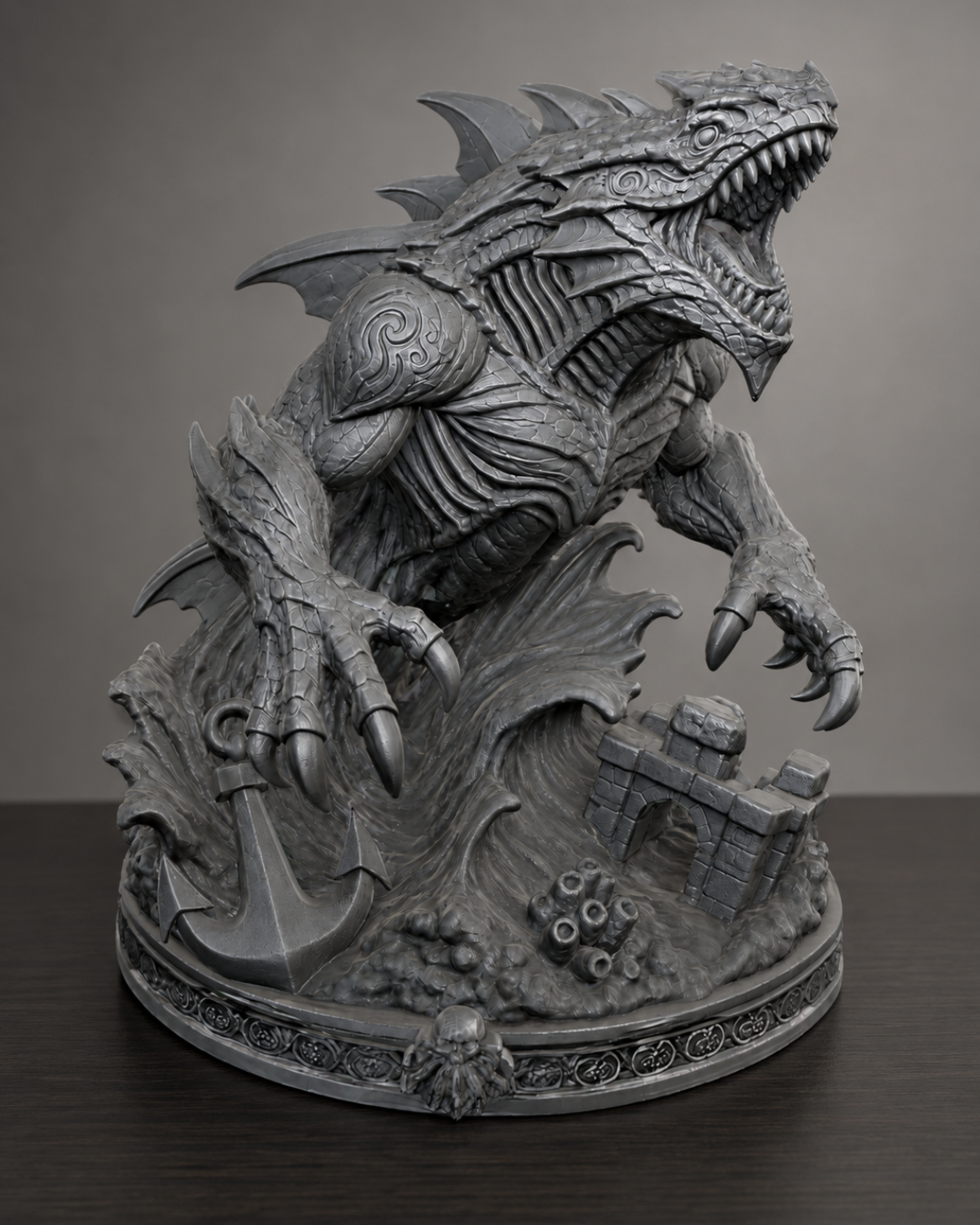 Abyssborn Ravager Statue