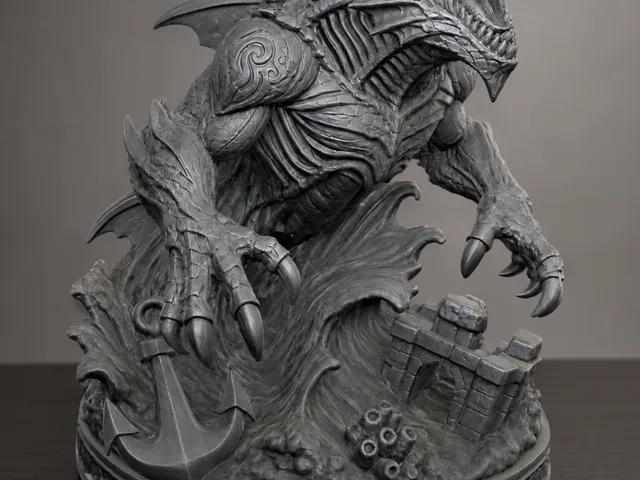 Abyssborn Ravager Statue