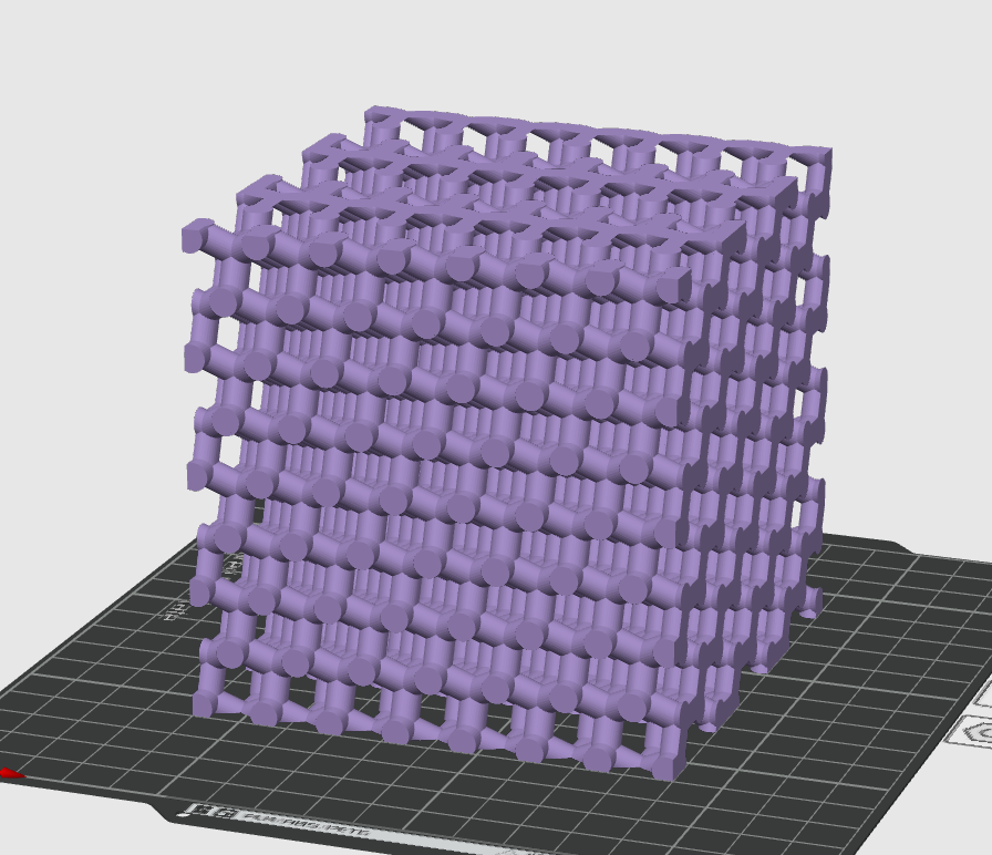 Diamond Lattice Structure 35% Infill