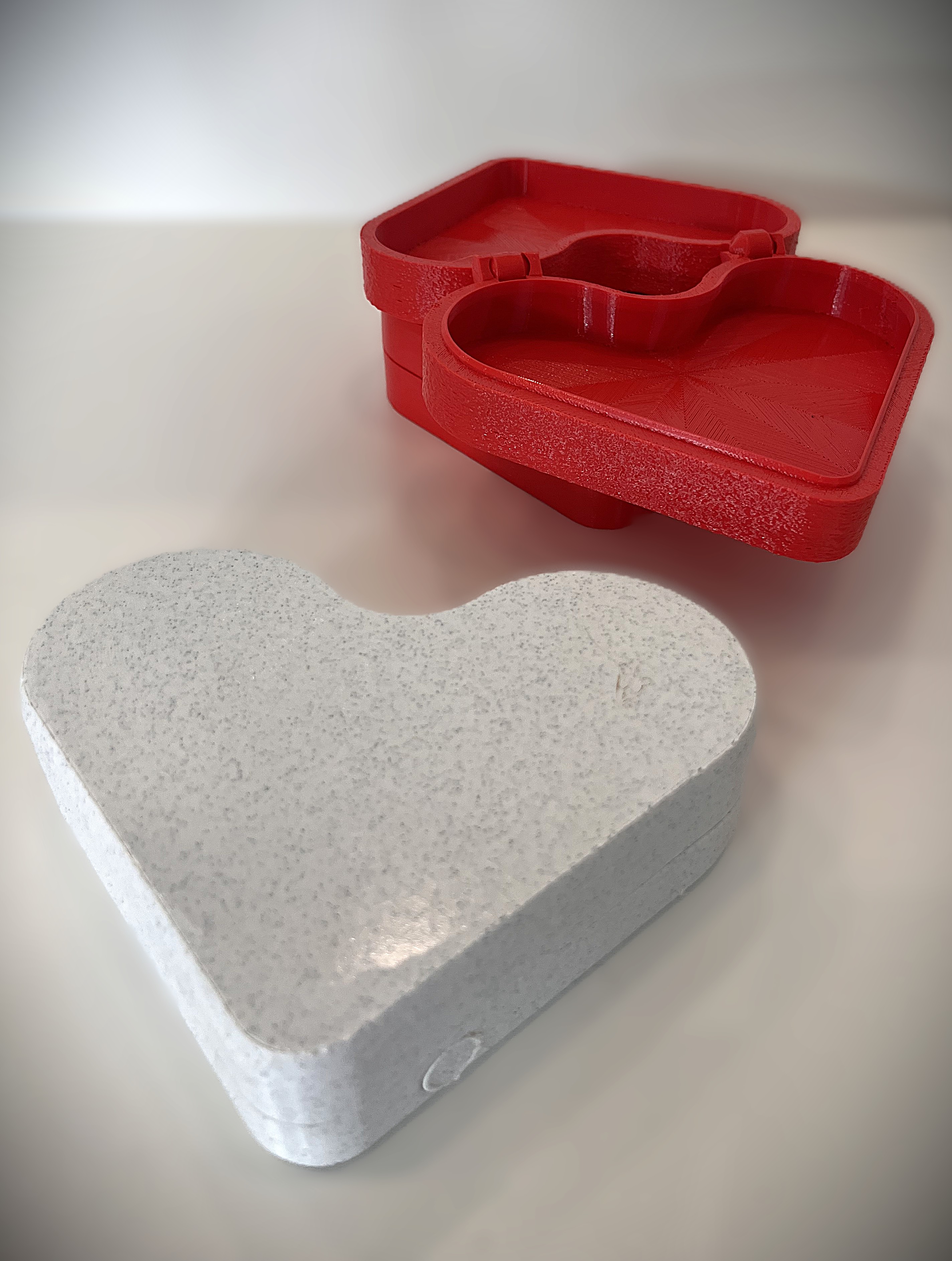 Heart Print in Place Case