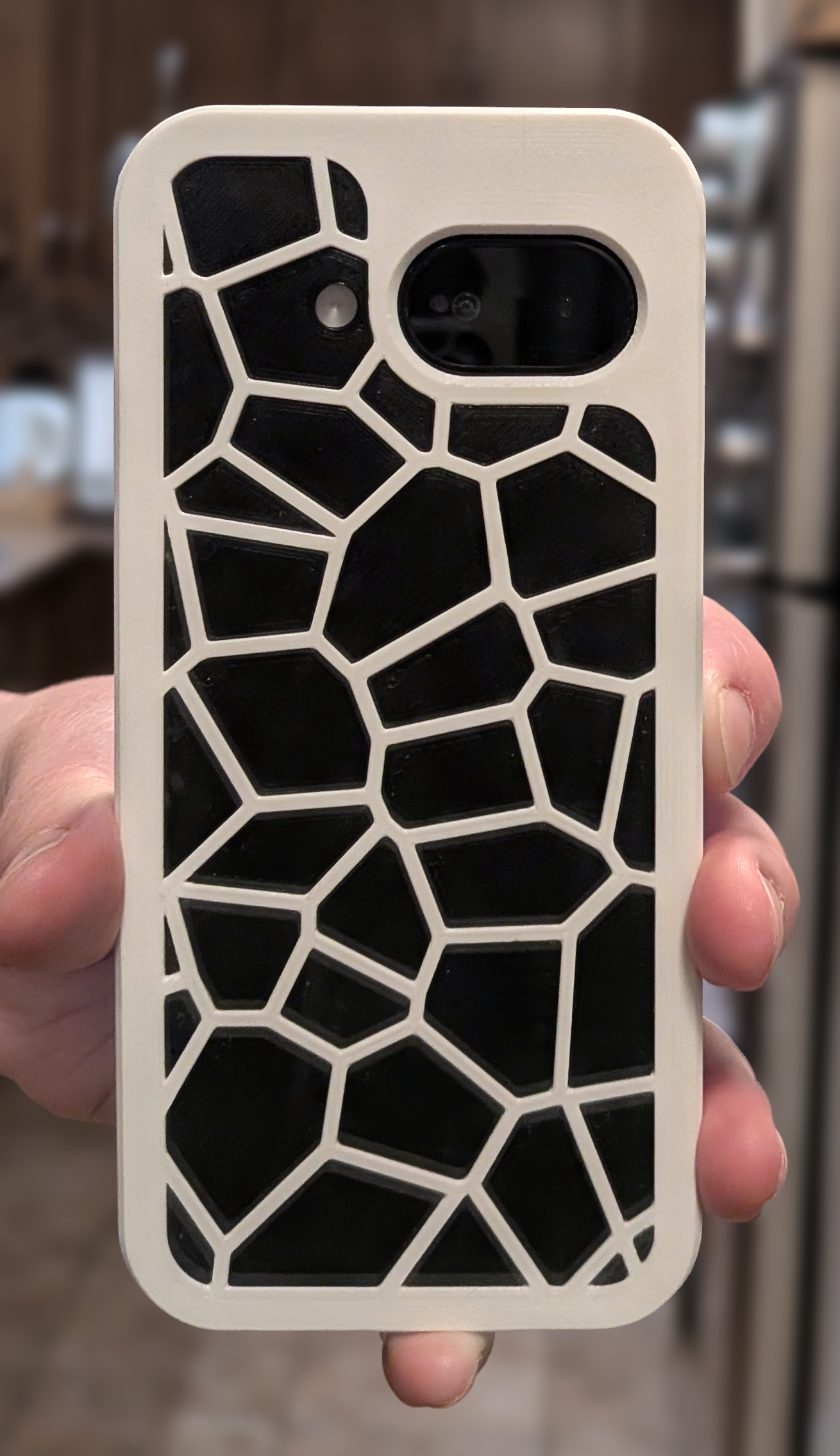 Pixel 9A Voronoi Pattern Case 3D model