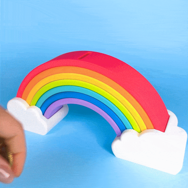 Rainbow Piggybank – No Multicolor & Print In Parts!