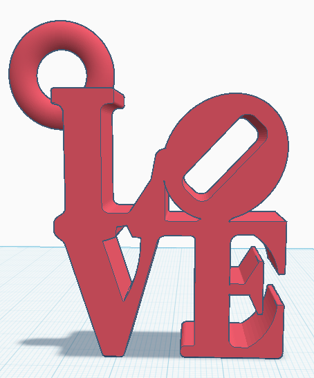 Porte clefs Love