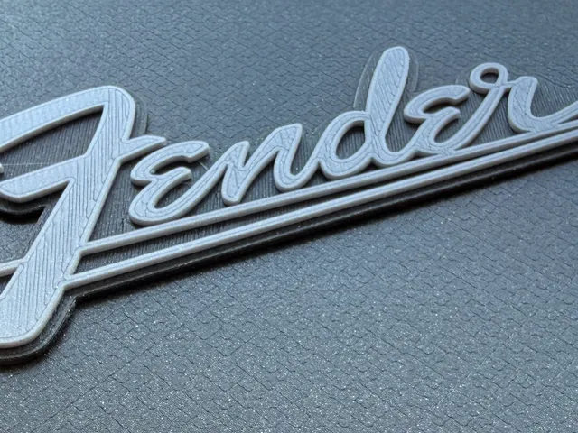 Fender emblem, 2-layer press fit