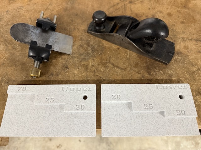 Angle jig for Veritas side clamping honing guide