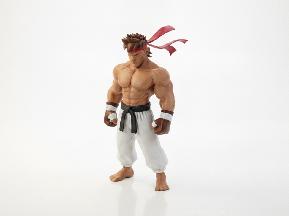 Ryu Street Fighter Figurine Gaming 3D Printable