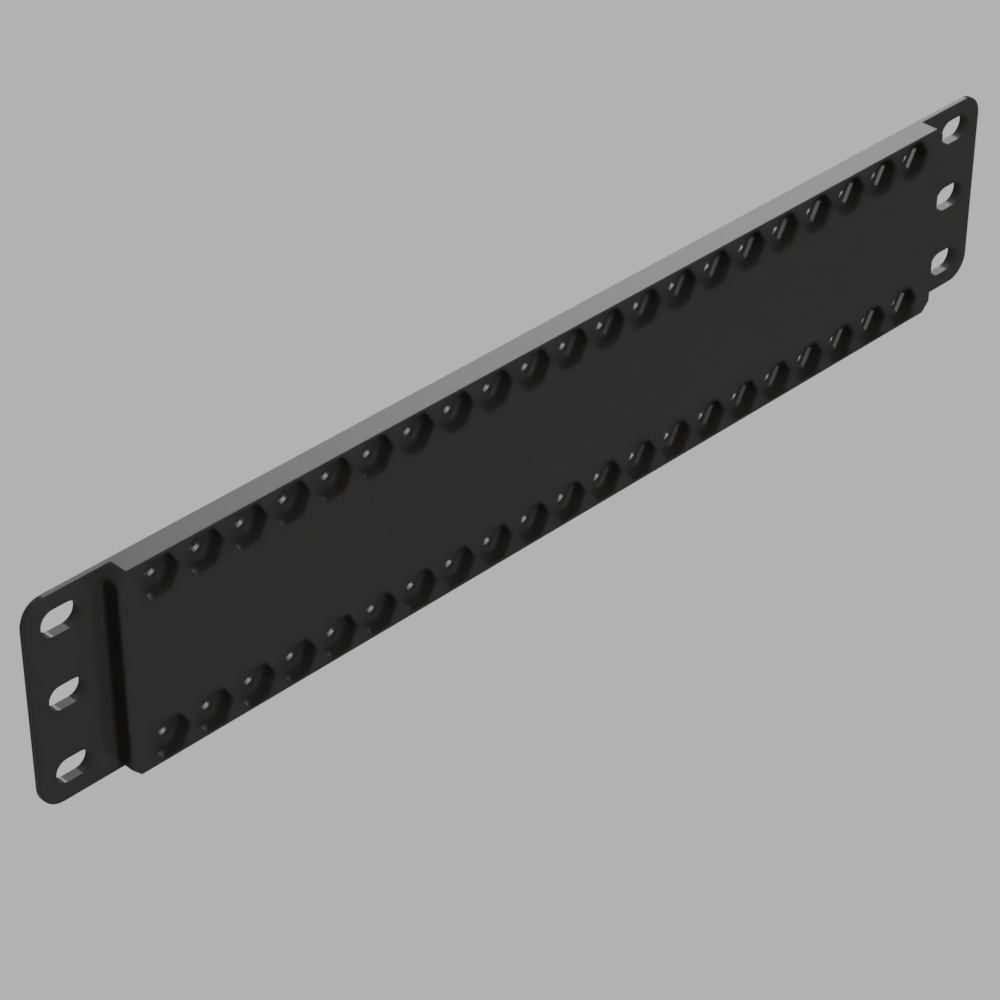 10" Mini Rack - M3M 1U Panels