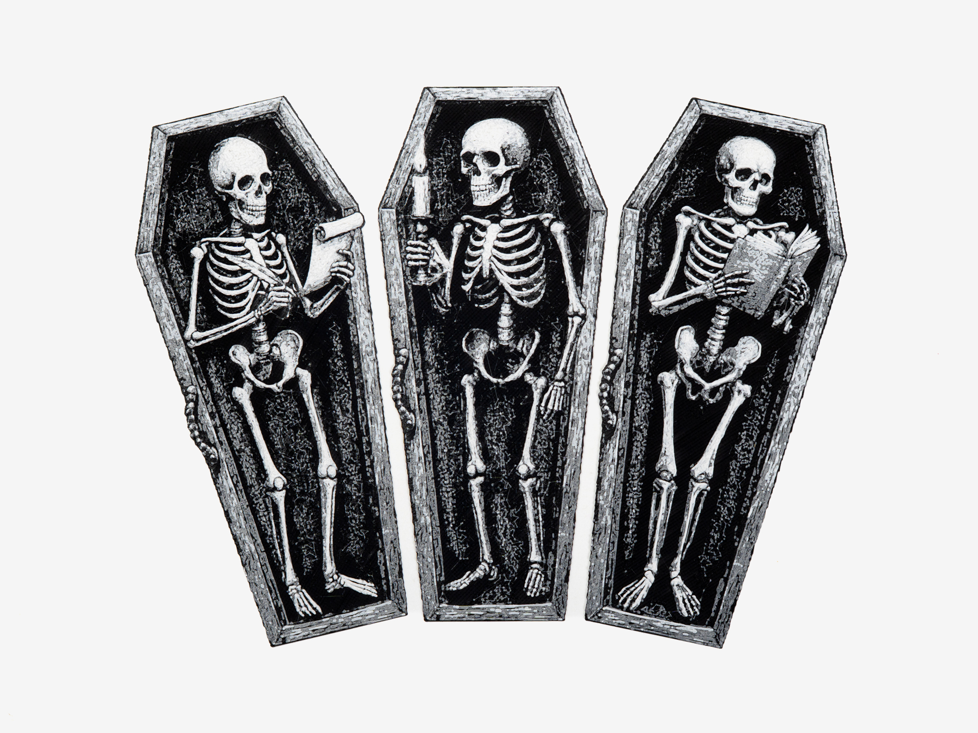 Skeleton Coffin Bookmarks