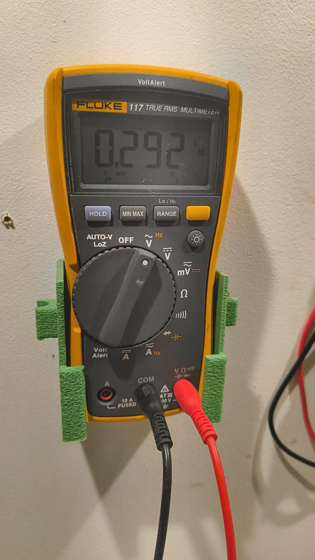 Wallmount for Fluke 117 multimeter