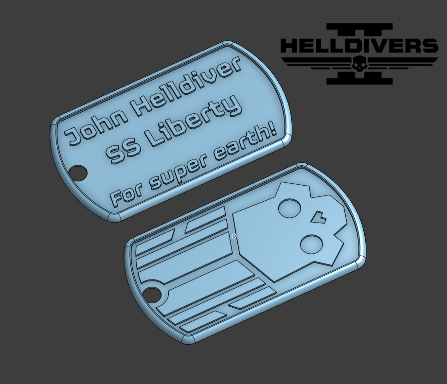 Helldivers (2) Dog Tags - Standard