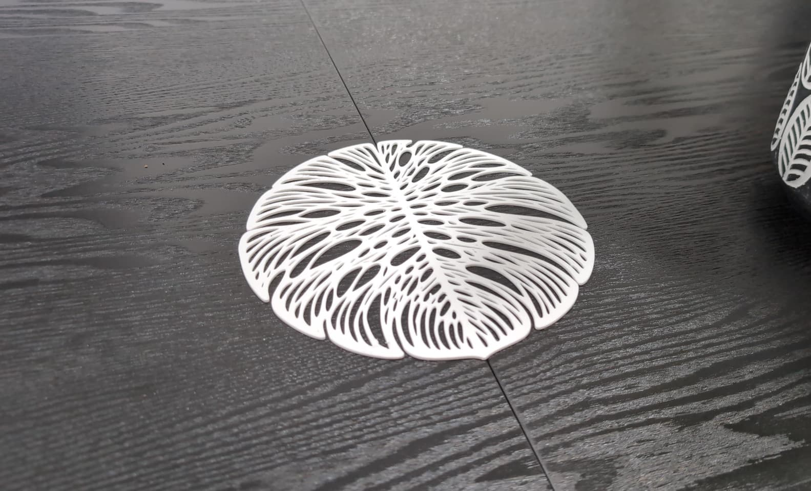 Monstera Leaf: Dining Table Mat + Coasters.