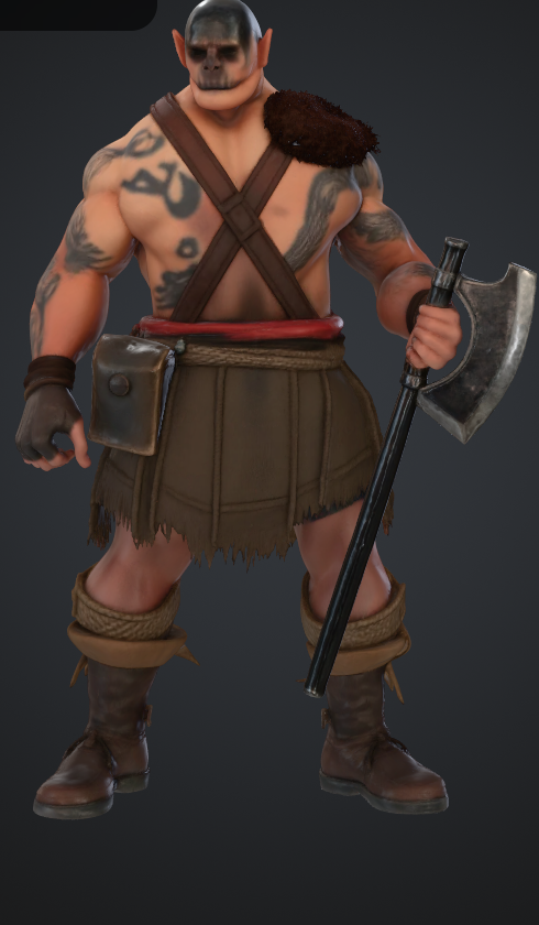 Orc mit grosser axt