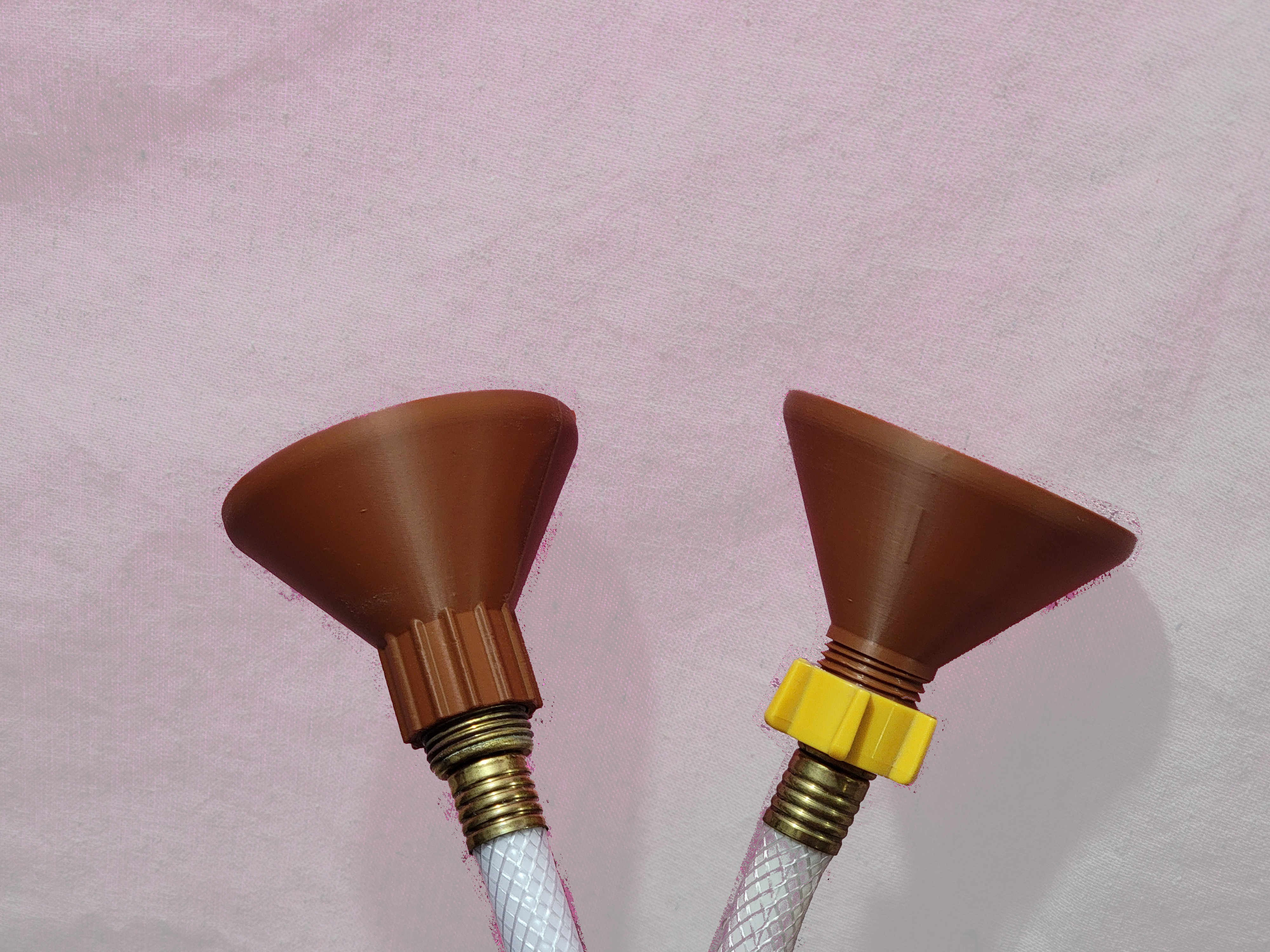 Garden hose funnel