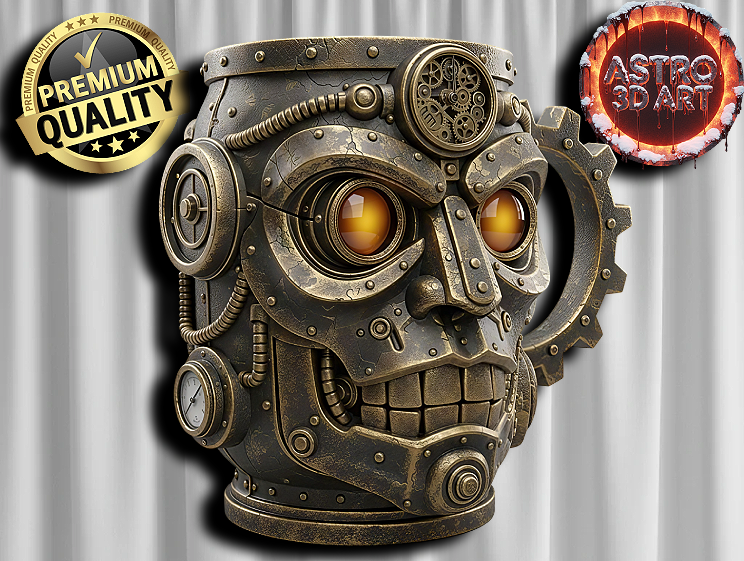 Steampunk Robot Mug