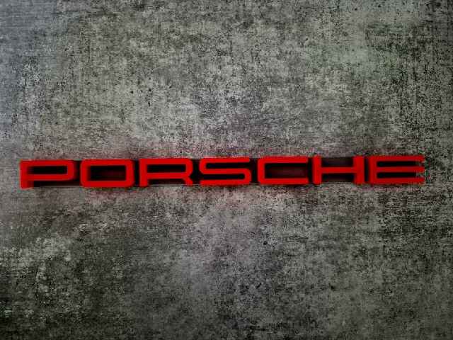 Porsche Logo 3D