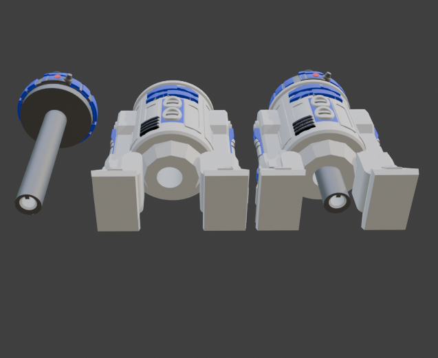 Miniatura 4 do modelo 3D Star Wars DJ Knobs - BB8 R2D2 & R4