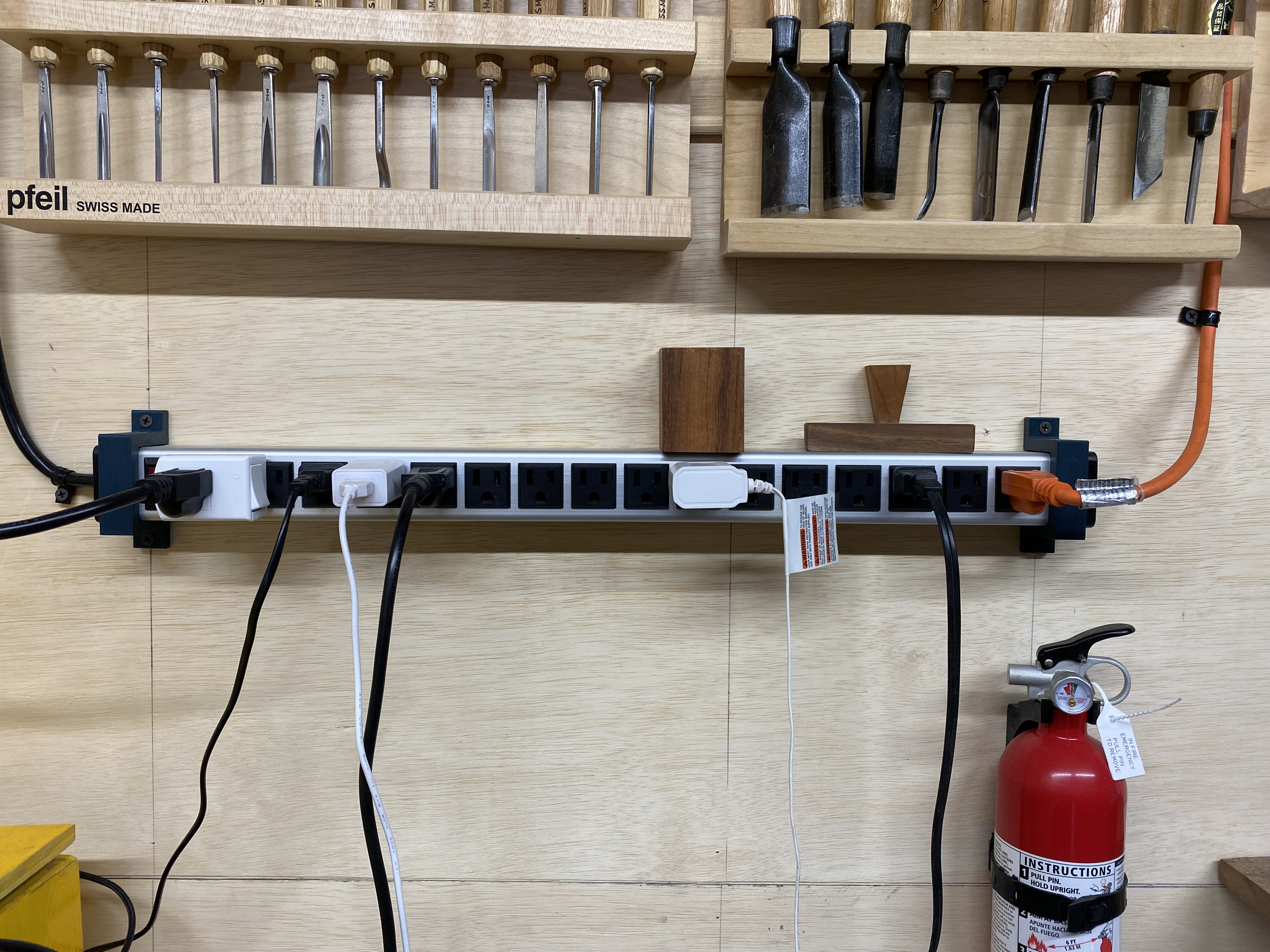 Power strip bracket