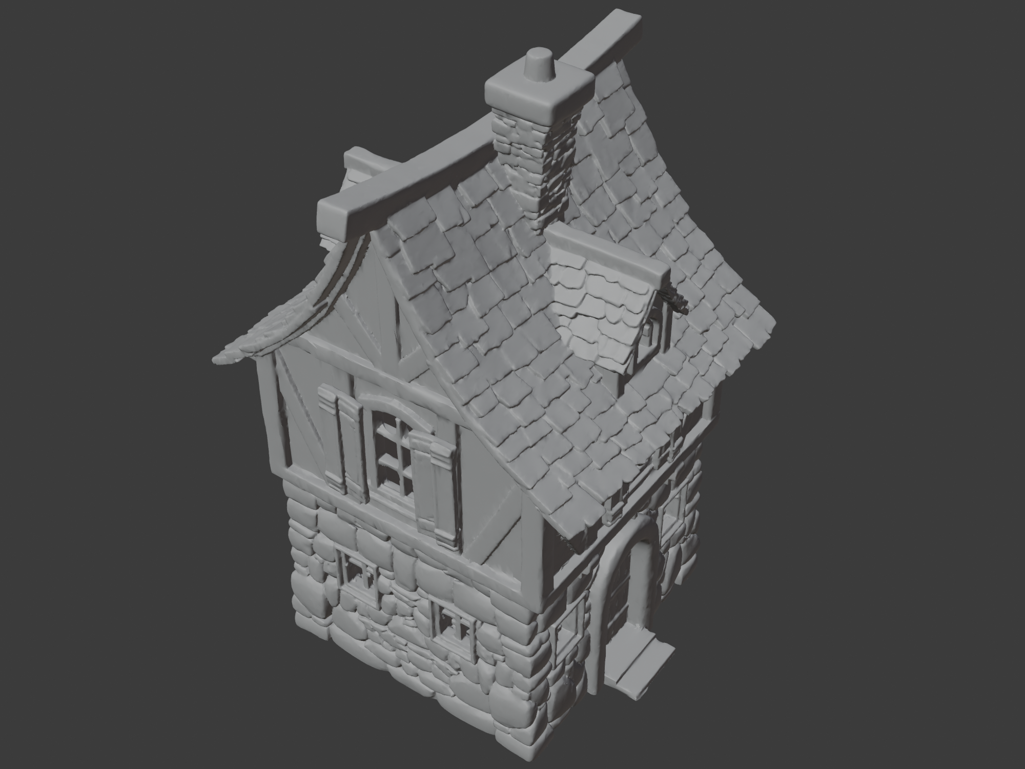 Miniatura 3 do modelo 3D Medieval house