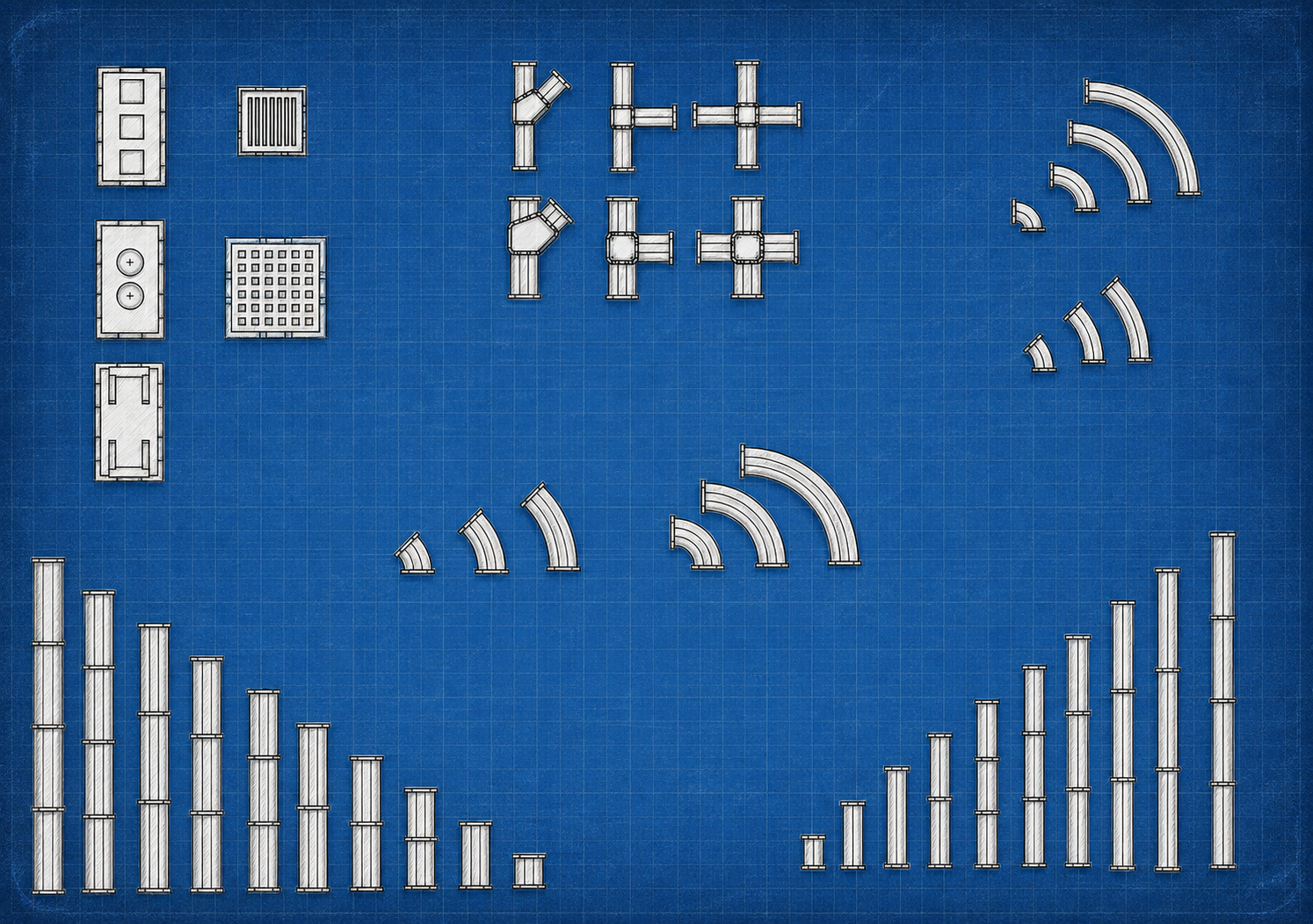 A very basic set of conduits and panels