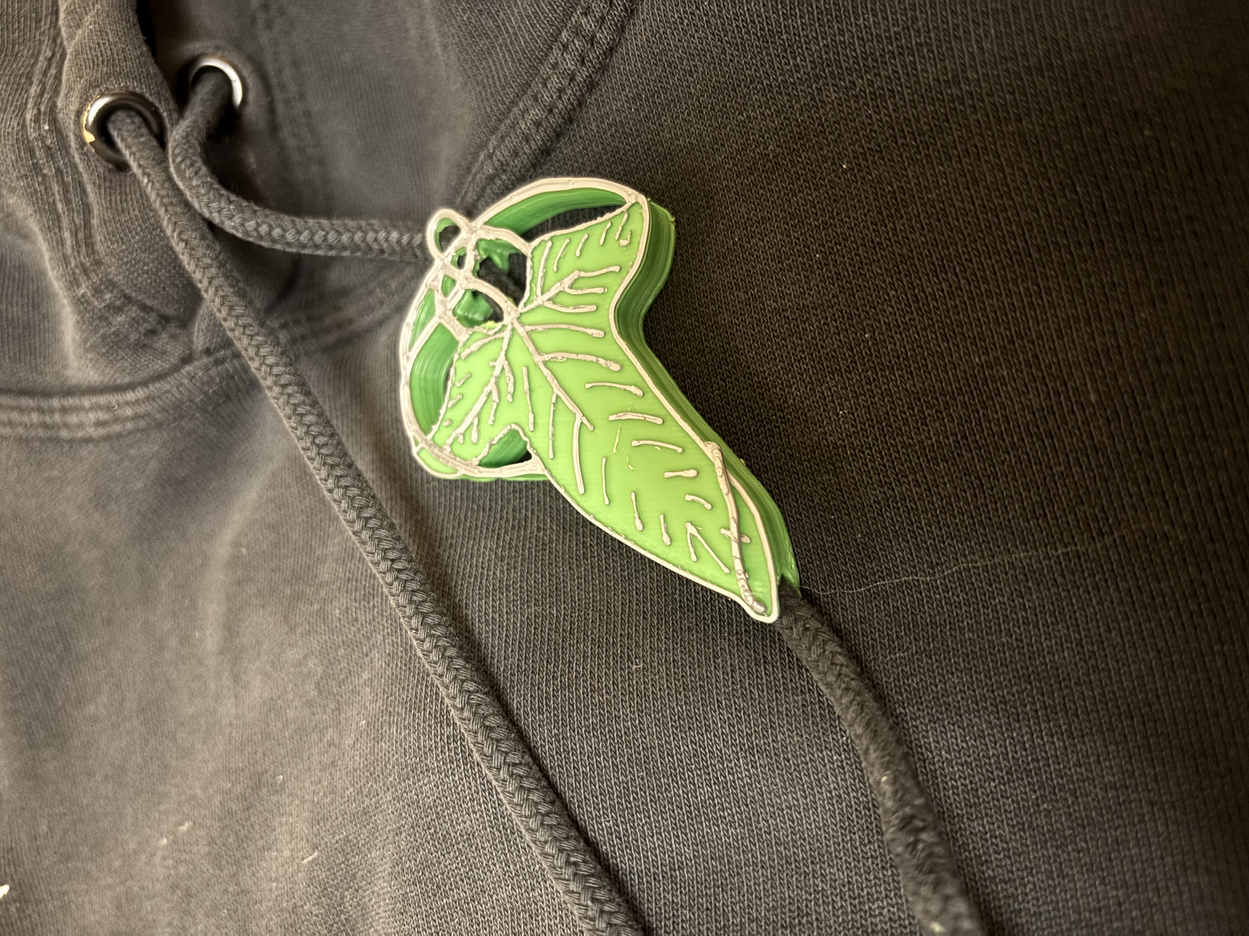 LOTR Elven leaf brooch bead