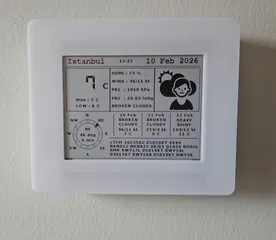 E-paper 4.2" weact Pilot Dashboard weather station epaper