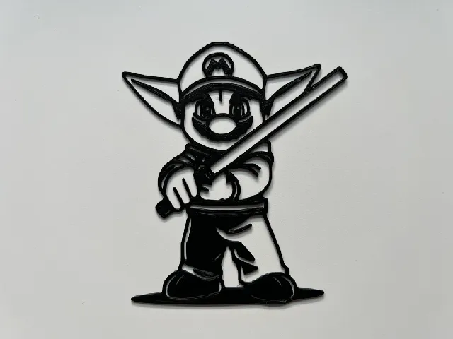 Yoda Wall Art #8 (Mario)