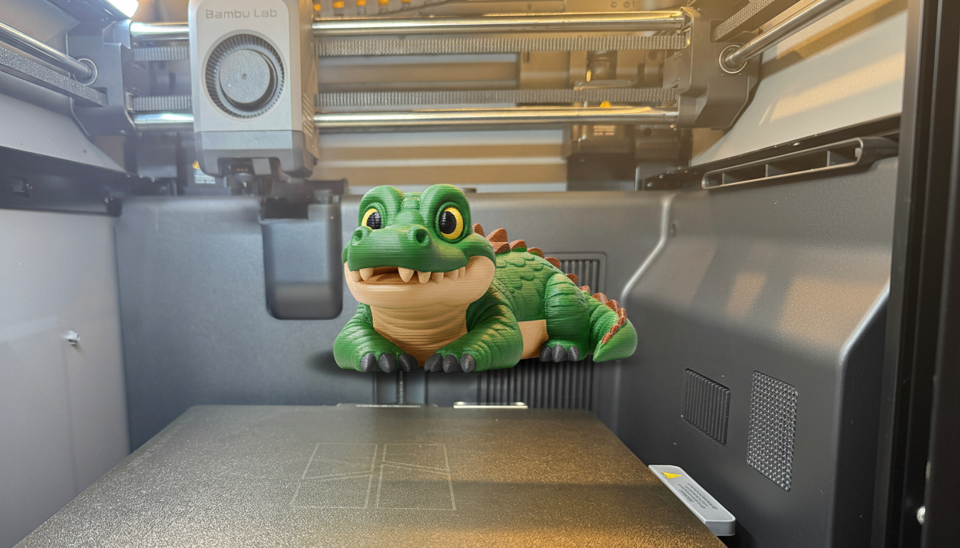 Cute Smiling Alligator - Friendly Reptile