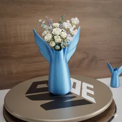 Angel Wing Vase – Modern 3D Printed Decor