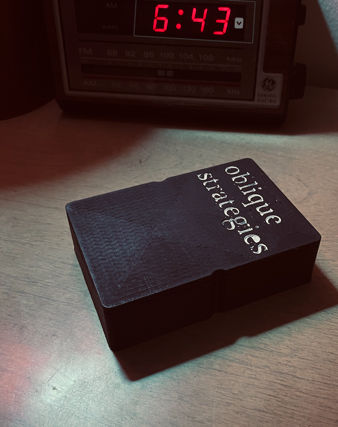 Oblique Strategies Hard Case