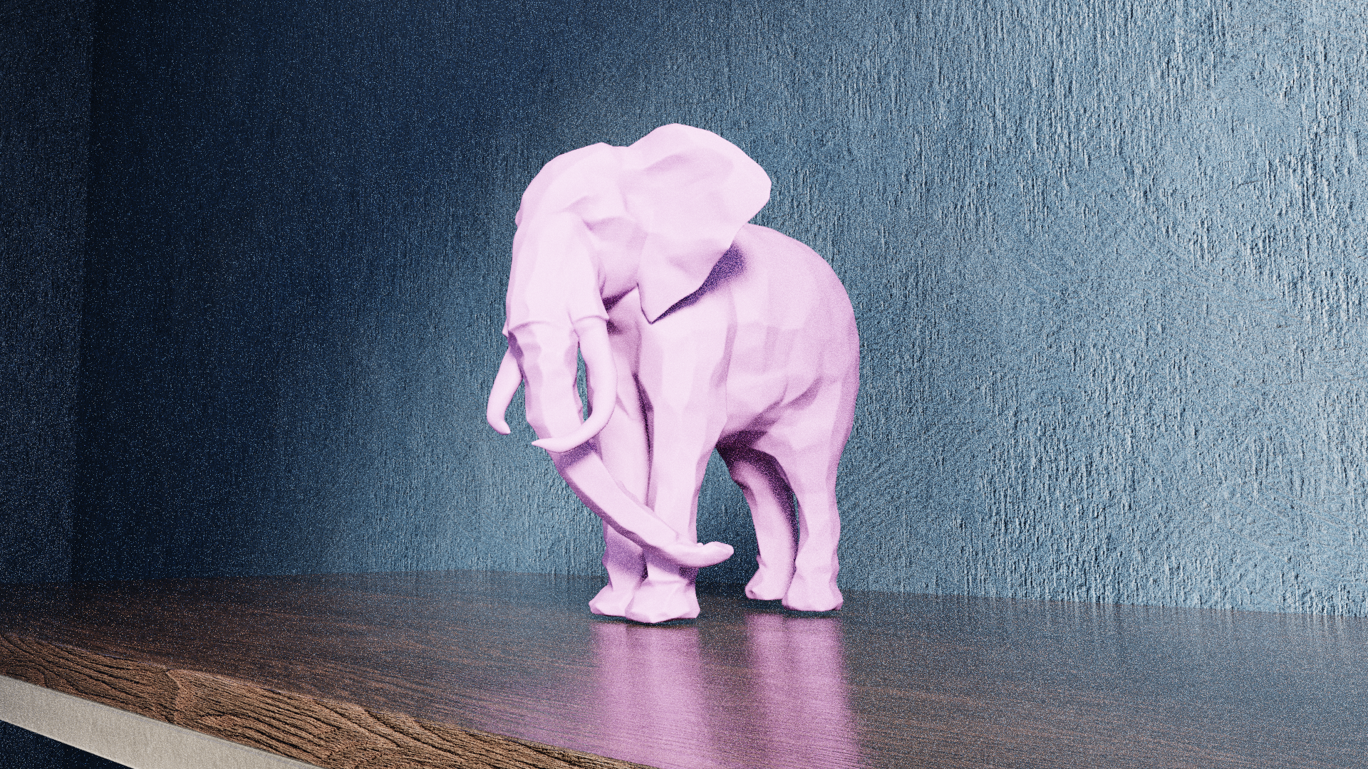 Low Poly Elephant — miniatura 5