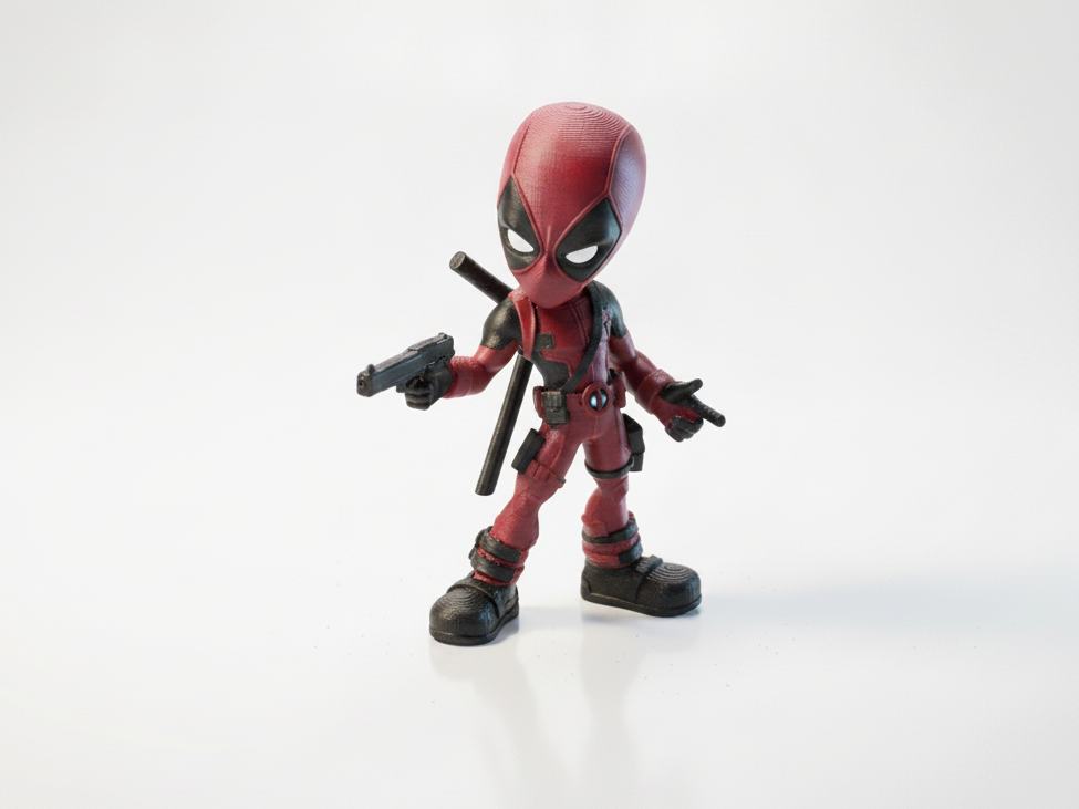 Chibi Deadpool Figurine Cute Character 3D Printable