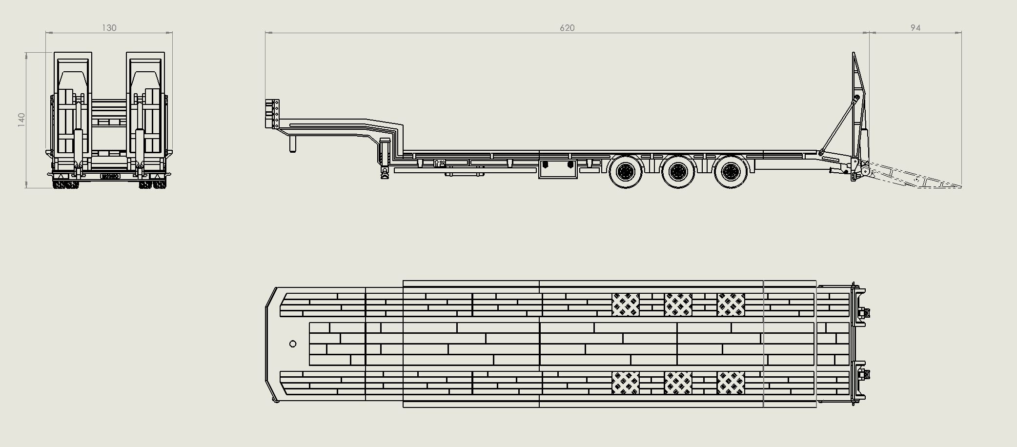 FLATBED TRAILER — miniatura 3