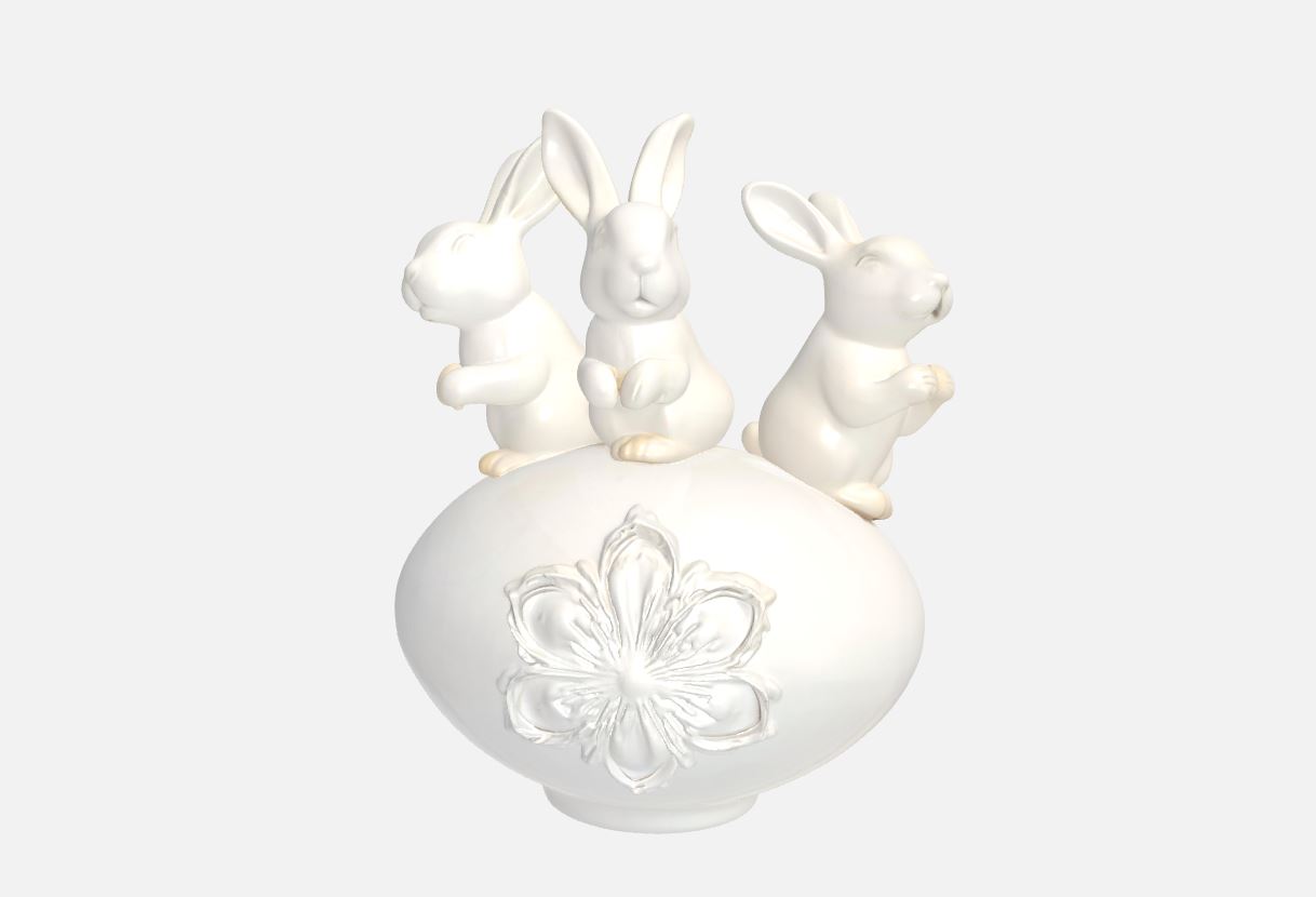Three Easter Bunnies on the Egg — miniatura 5
